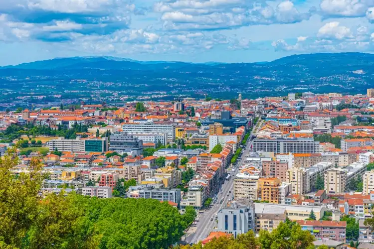 Vista panorâmica dos melhores bairros de Braga