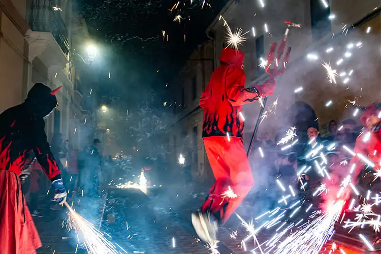 Los Diablos, atração das festas tradicionais de Barcelona