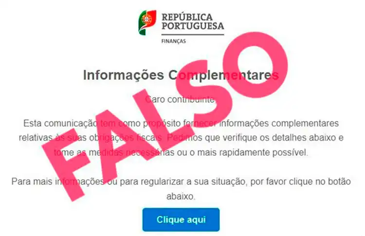 Email falso em Portugal