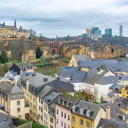 Vista aérea de Luxemburgo