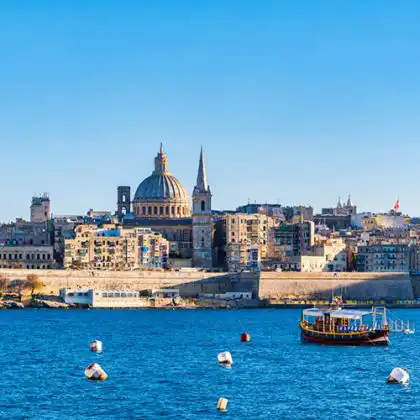 Cidade de Valleta, capital de Malta, uma das melhores para morar em Malta