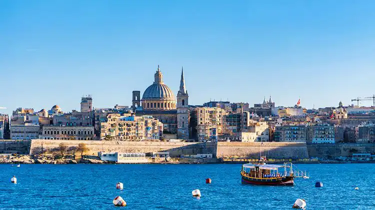 Cidade de Valleta, capital de Malta, uma das melhores para morar em Malta