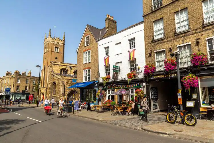 Centro de Cambridge, Inglaterra.