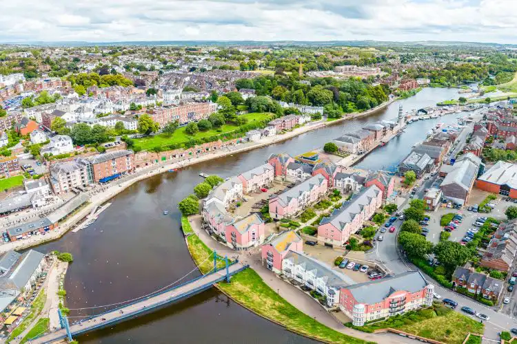 Cidade de Exeter, Inglaterra.