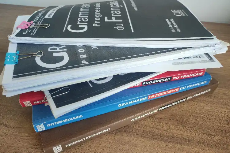 Materiais impressos que me ajudaram a aprender francês