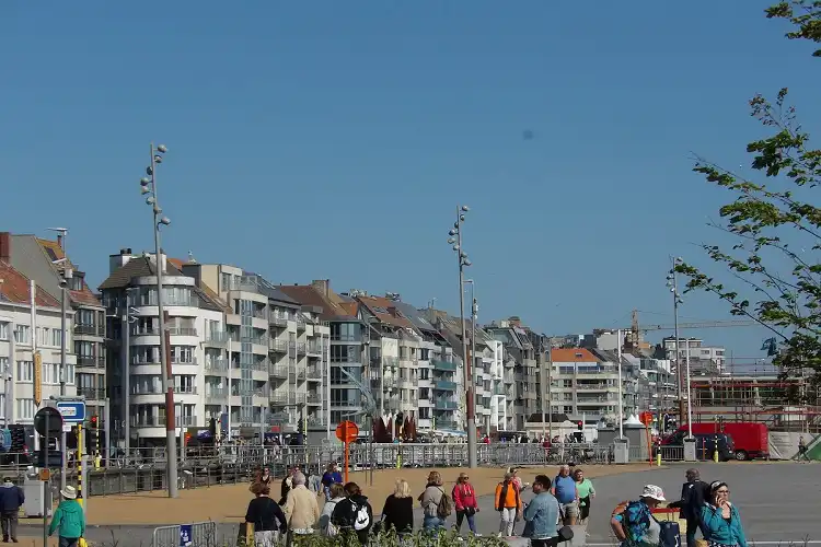 Costa da cidade Oostende, na Bélgica