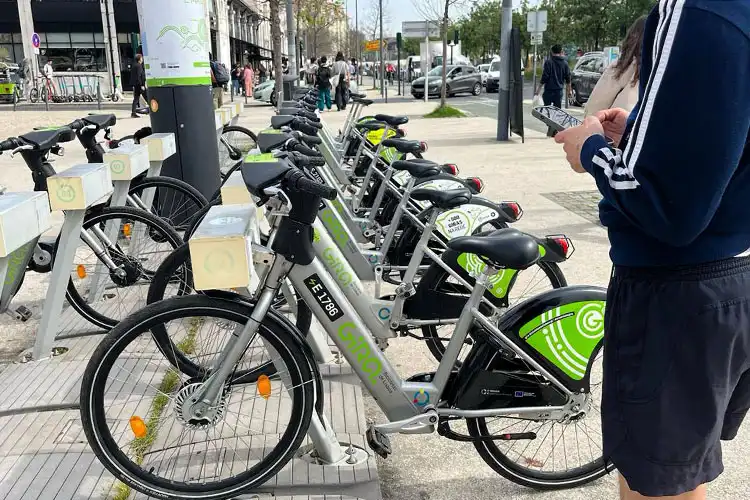 Estação de bicicletas públicas de Lisboa