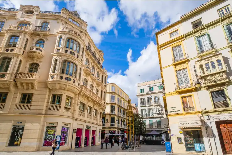 Centro da cidade de Málaga, uma das melhores cidades para morar na Espanha