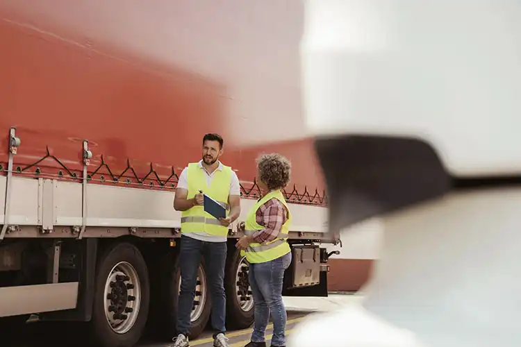 Profissionais em falta na Europa trabalhando com logística