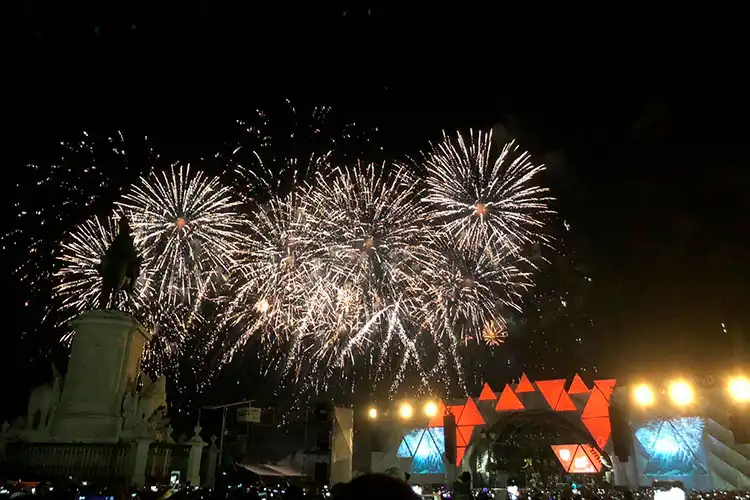 Festa de Ano novo em Lisboa
