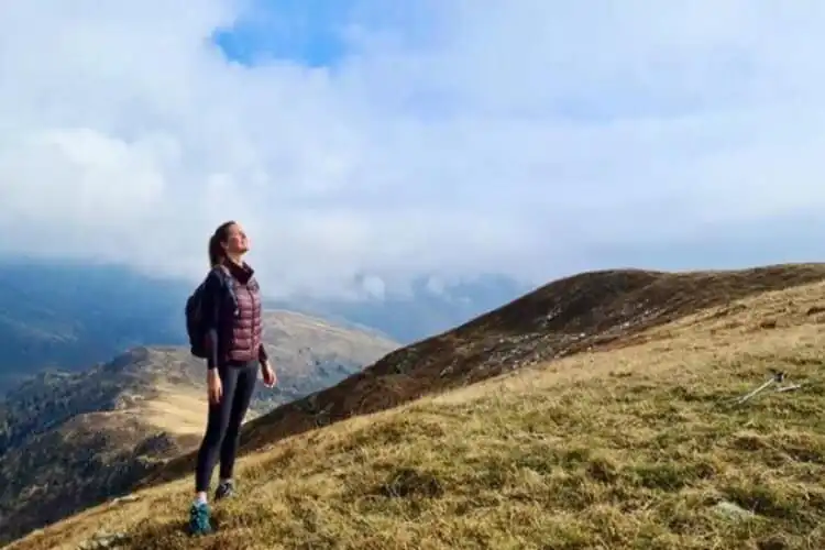Carolina Mischiatti começou a praticar atividades de hiking.