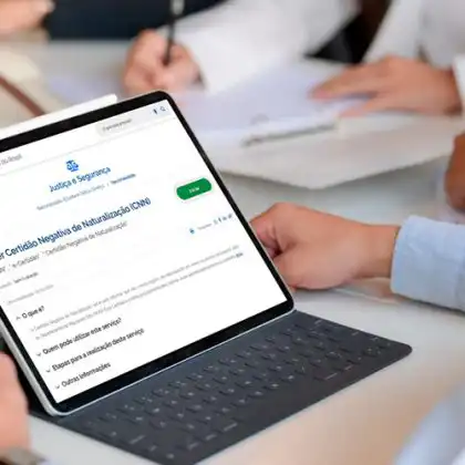 Site para pedir a Certidão negativa de naturalização