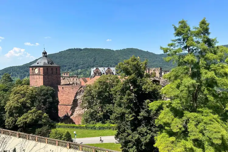 Paisagem em Heidelberg, na Alemanha