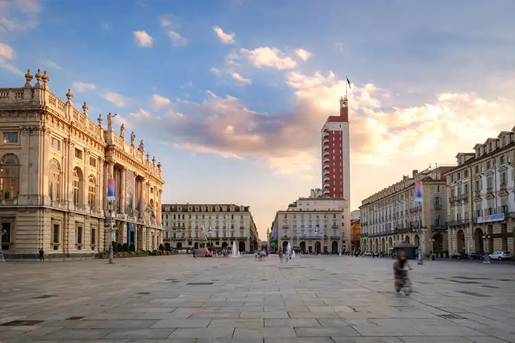 Praça central de Turim