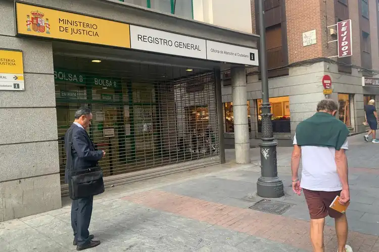 Registro General, no centro de Madrid