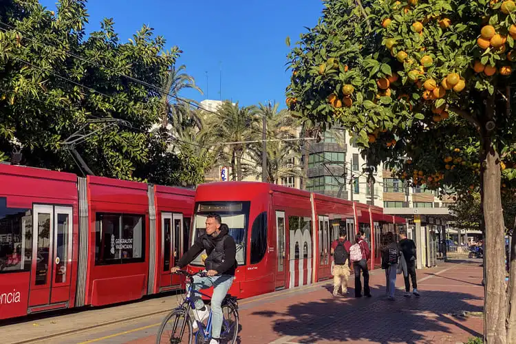 Meios de transporte da vida em Valência