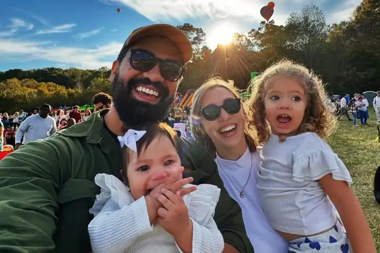 Oliver e família nos Estados Unidos