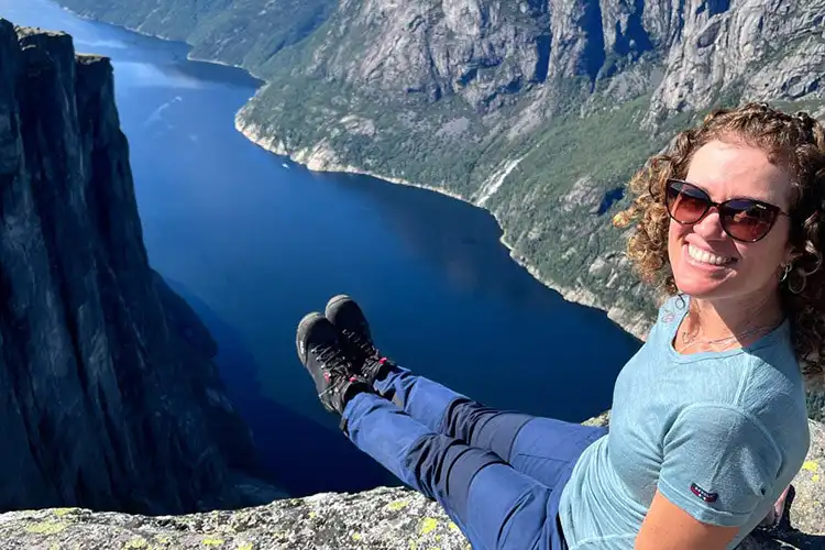 A Brasileira Fernanda Perusin sente-se muito mais segura na Noruega.