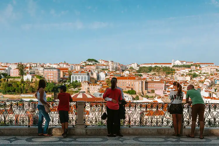 Mirador em Lisboa, Portugal
