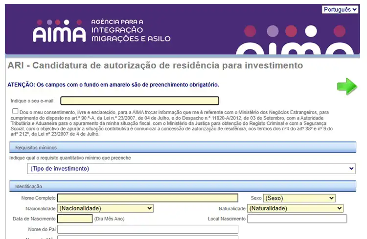 Portal ARI da AIMA