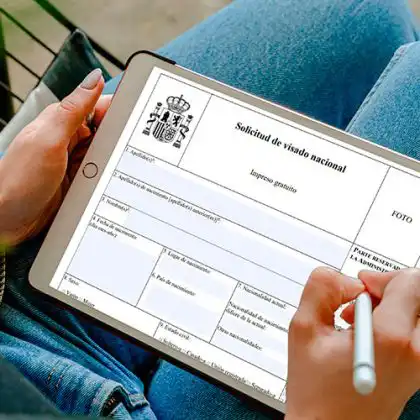 Formulário de visto para procurar vaga de emprego na Espanha