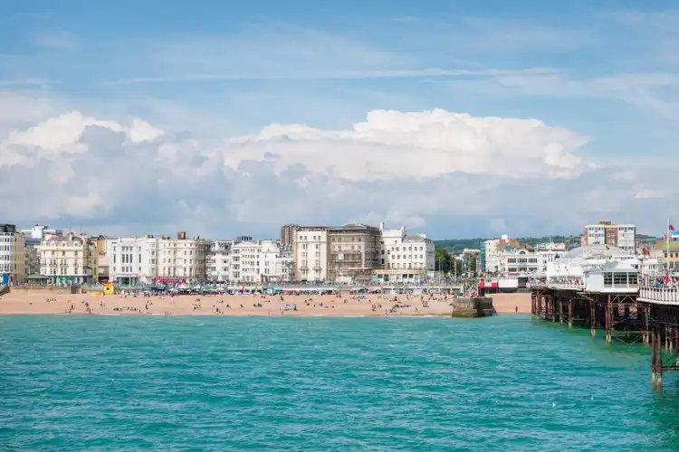 Visão panorâmica da cidade de Brighton