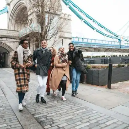 Alunos de intercâmbio na Inglaterra em Londres