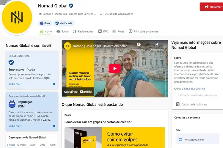 Reclame Aqui Nomad 