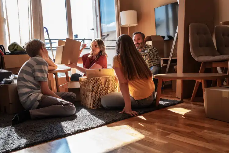 Família de mudança para Europa
