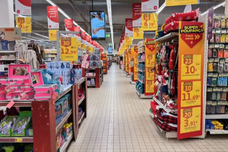 Viver em euro e o corredor de supermercado