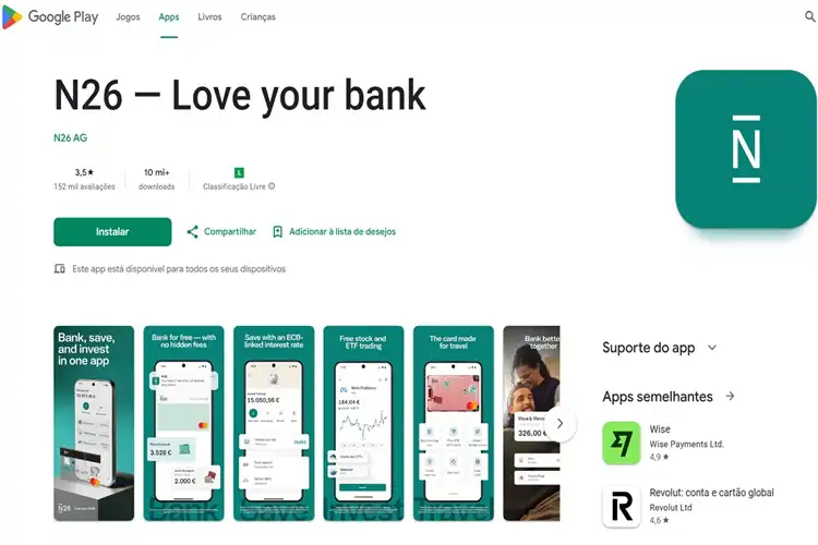 N26 no Google Play