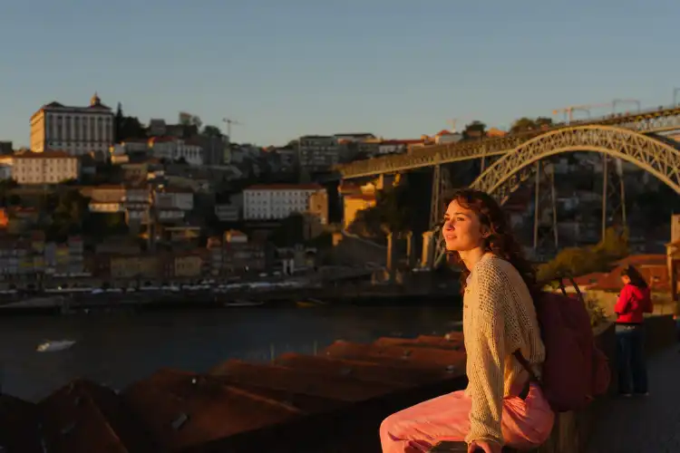 Mulher no Porto
