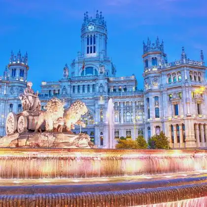Fonte Cibele em Madrid, Espanha